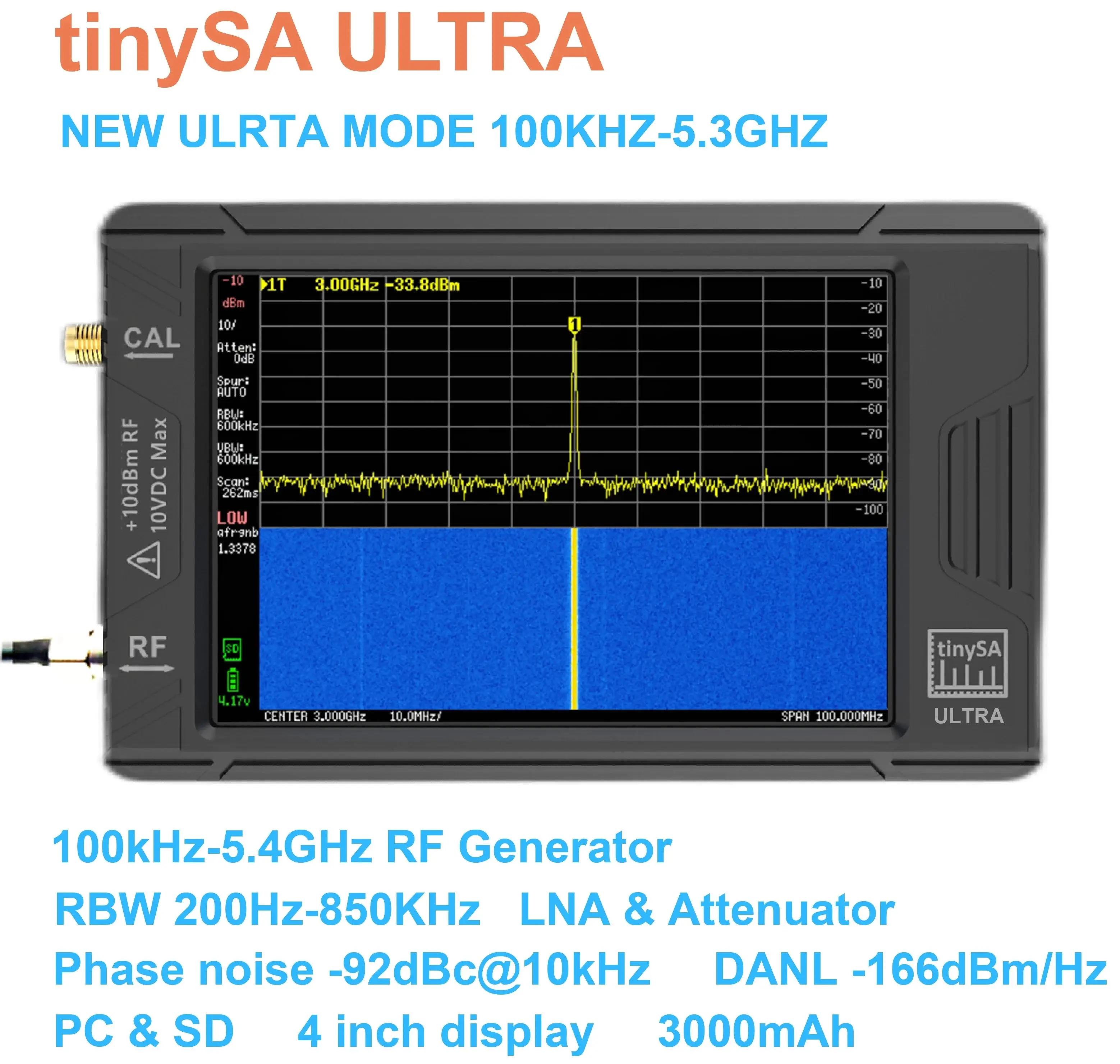 TinySA Ʈ Ʈũ   ׽,  Ʈ м, 100kHz  5.3GHz, 32GB ī , V0.4.5.1, 4 ġ ÷, ǰ